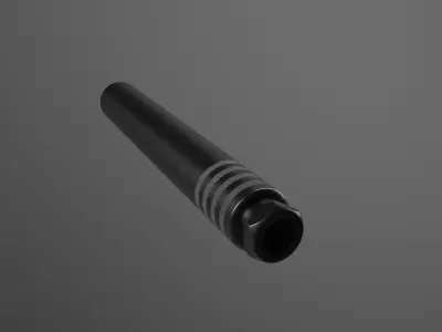 Elite Iron ALPHA Suppressor Low-poly 3D model