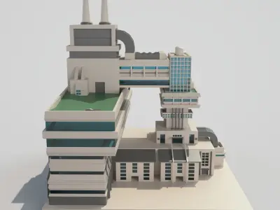 Future city 3D model