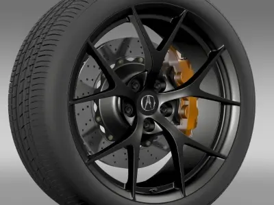 Acura NSX wheel 2015 3D model
