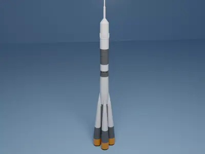 SOYUZ ROCKET KIT CARD 3D print model