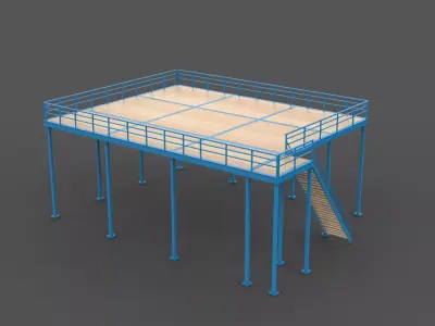 Mezzanine Flooring 02  3D model