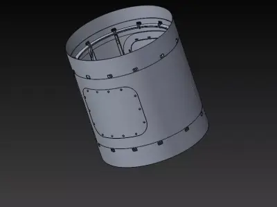 Rocket dry compartment 3D model