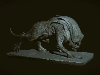 Scales VDM pack for Zbrush 3D model
