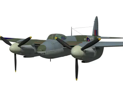 de Havilland DH98 Mosquito MkVI 3D model purchase