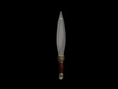 3D Low poly Sword Pbr Low-poly 3D model
