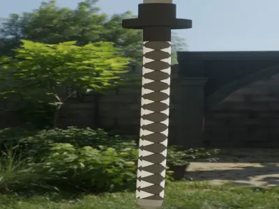 Simple katana Free 3D model