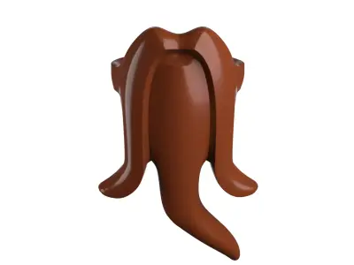 Custom3Dprint Minifigure Accessory - Minifigure Beard S1 - 03 3D print model