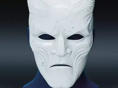 Antique Demon Mask 3D print model