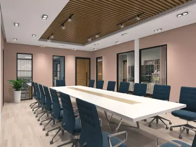 Office Space Interior 3D model