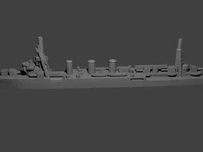 Japanese Kuma Class Cruiser 3D print model