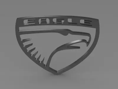 Eagle Logo 3D model