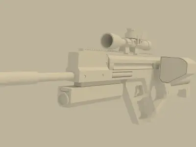 machine gun Free low-poly 3D model purchase