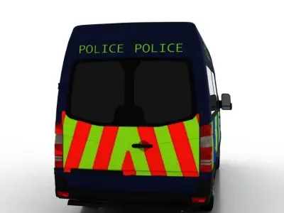 Mercedes Benz Sprinter L2H2 2009 England Police Passenger UK 3D model