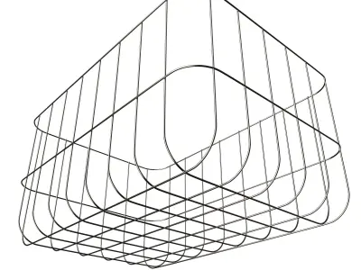 Basket wire Low-poly 3D model