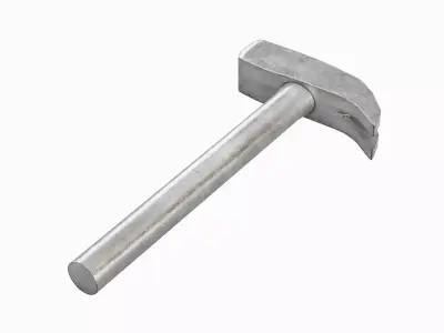 Iron Hammer 01 Low-poly 3D model