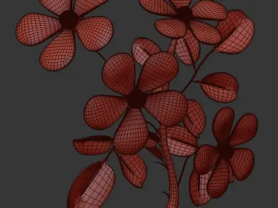 Plants Low-poly 3D model