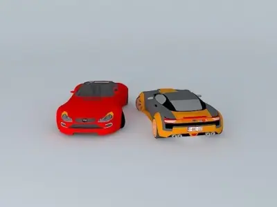 Racing car  Free 3D model