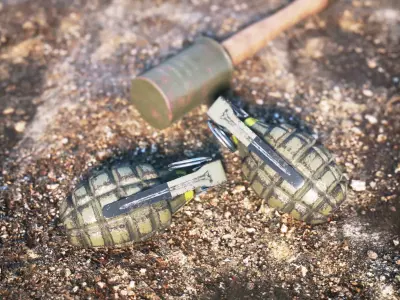 Grenades Pack Low-poly 3D model purchase