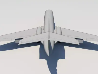 G-III Vintage  Large Business Jet Low-poly 3D model