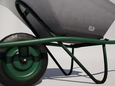 Wheelbarrow 3D model 7