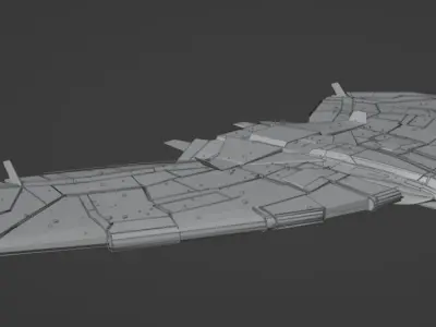 Spaceship model V01 3D model
