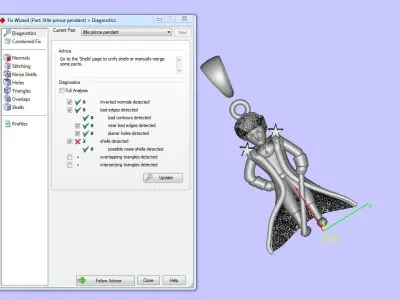 Little Prince pendant 3D print model
