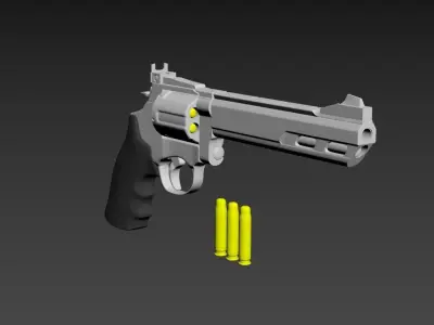 Revolver 3D 3D model purchase