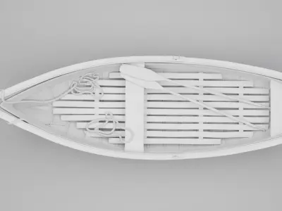 Wooden Boat 3D model