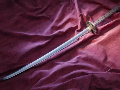 Katana samurai sword 3D model purchase
