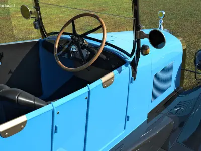Classic Ford Model T 1926 3D model