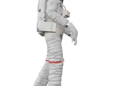 walking astronaut 3D model