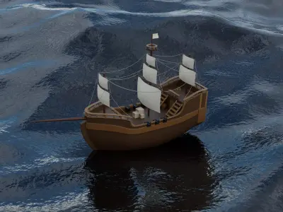 Pirate ship 3D model get