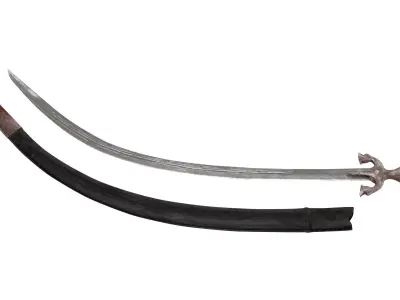 Pulwar sword 3D model
