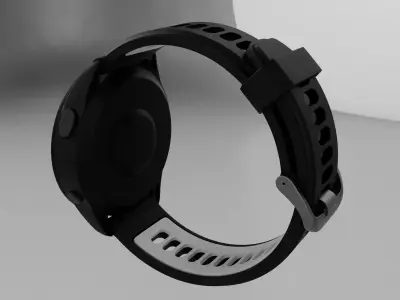 Modern Smartwatch 3D Model - Sports Edition with Dual 3D model