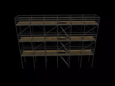 Scaffolding 3D model purchase