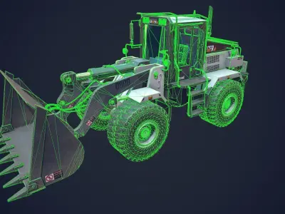 Handler Low-poly 3D model