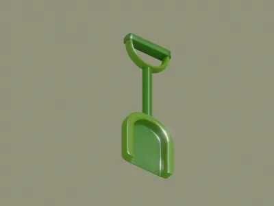 Toy Shovel 3D model