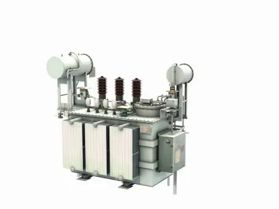 Power Transformer For Distribution Station 1 3D model