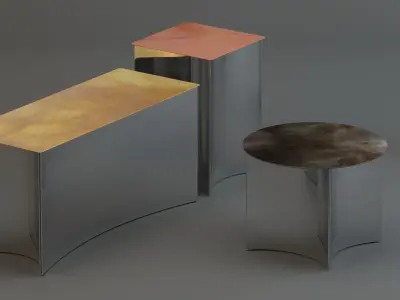 De Castelli Alchemy Side Table Low-poly 3D model