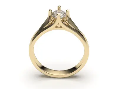 solitaire with ring sizes  8 part S112 3D print model