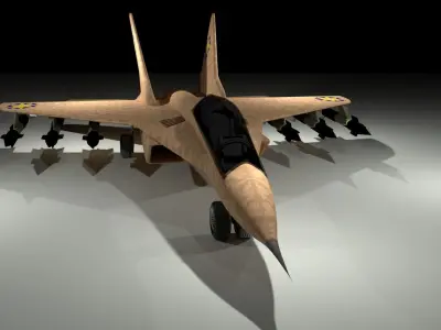 Military Jet Aircraft  3D model