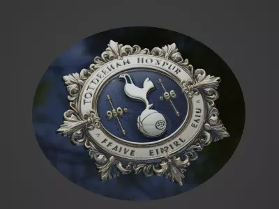 tottenham Football Medallion 3D print model