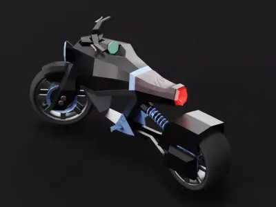 Electric Motorbike Free 3D model