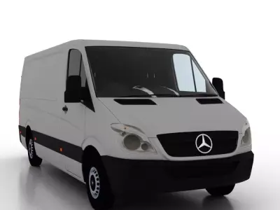 Mercedes Benz Sprinter L2H1 2009 Cargo UK 3D model