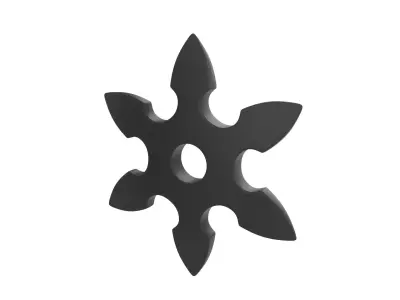 Shuriken blade 3D model
