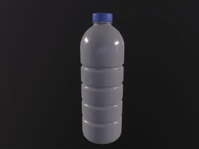 Dirty Plastic Bottle 3D Model Low-poly 3D model