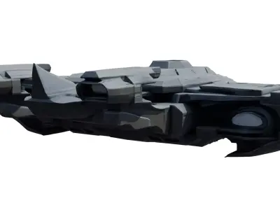 Nebula Vortex Starship Highpoly PBR 3D model