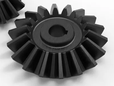 CONICAL GEAR Low-poly 3D model