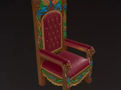 Medieval Chair 3D model purchase