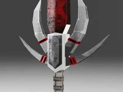 Ishar sword Free low-poly 3D model